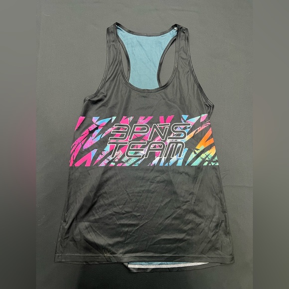 Tres Piñas Tops - BPNS Team Black Graphic Tank Top